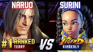 SF6 ▰ NARUO (#1 Ranked Terry) vs SURINI (Kimberly) ▰ High Level Gameplay