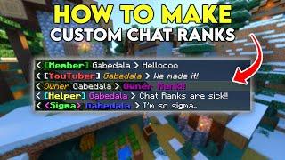 How to Make Custom Chat Ranks in Minecraft Bedrock!