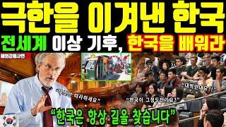 [해외감동사연] 극한을 이겨낸 한국. 전세계 이상 기후, 한국을 배워라. 한국은 항상 길을 찾습니다