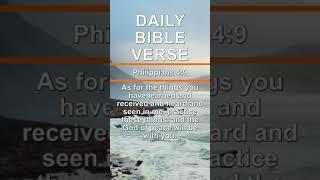 Daily Bible Verse - Philippians 4:9 | #shorts