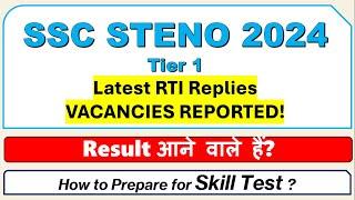 SSC STENO 2024 RTI Replies of Vacancies - Result Update