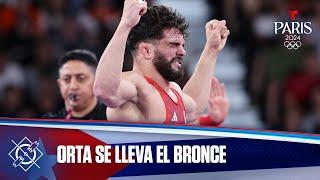 Luis Orta de Cuba consigue medalla de bronce en Lucha | Juegos Olímpicos París 2024