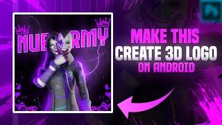 How To Make Create Pubg 3D Logo On Android Tutorial || 3D Logo Kese Bnaye || Bgmi 3d Logo