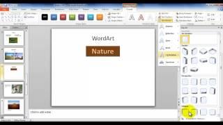 MS PowerPoint Tutorial - Working with WordArt