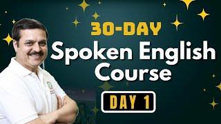 Free Online Spoken English Course In 30 Days- Day 1|30 Day English Speaking Course Free|Vinit Kapoor