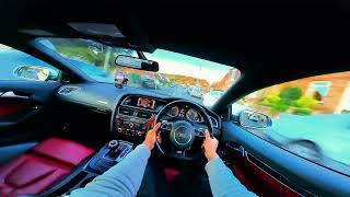 SQUEEZE BENZ 3.0T AUDI S5 POV DRIVING | Certi Drivers | B ROAD BASHING