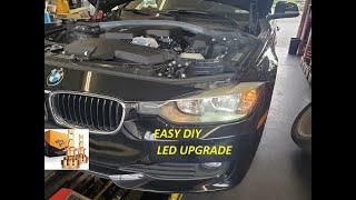 How to replace or upgrade a halogen bulb to LED on your 3 series F30 BMW 2011-2019