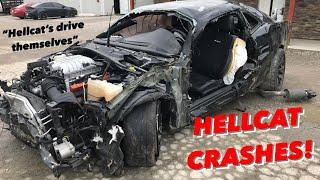 THE CRAZIEST DODGE HELLCAT CRASHES THAT SHOULD OF BEEN AVOIDED!!!