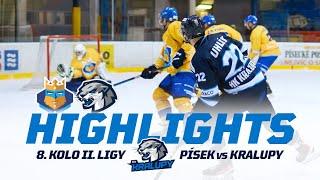 8. kolo IHC Králové Písek vs HK Kralupy | 2. liga 2024/25 Highlights