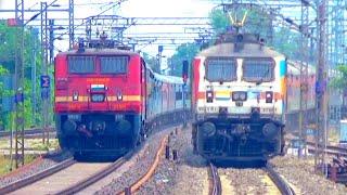  Indian Railways 130 KMPH Trains Speed Videos at Howrah Kharagpur Route | High Speed Premium Trains