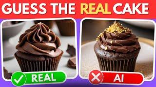 Guess the Real Dessert ?  AI vs Real Quiz