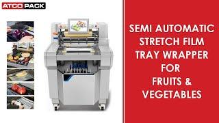 Vegetable Tray Packaging Machine | Cling Film Tray Wrapper