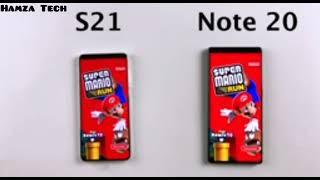 Samsung Galaxy S21 vs Samsung Galaxy Note 20..... Speed Test....Hamza Tech