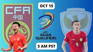 China vs Indonesia Live Watchalong (World Cup 2026 Qualifiers)