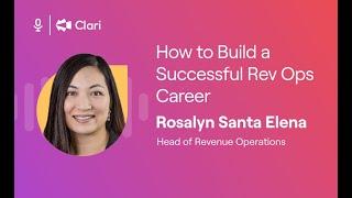 How to Build a Successful Revenue Operations Career ft. Rosalyn Santa Elena | RevAmp Podcast