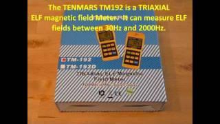 TANMARS192 ELF EMF/EMR meter video review