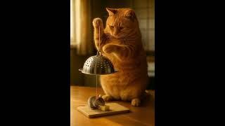 Shocking! The cat sets a trap and waits in silence