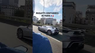 8M$ BUGATTI CENTODIECI ON ROAD IN PARIS 