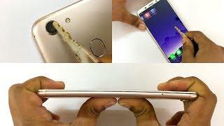 Oppo F5 - Scratch test, Hammer test & Bend test!