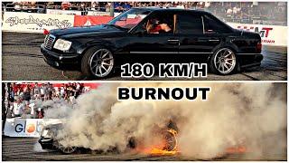 E 500 W124 The Best  BURNOUT  180 KM/H 275/30/R19