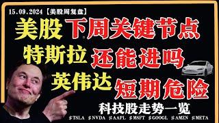 美股下周关键节点？特斯拉还能进吗？英伟达短期危险！科技股走势一览【美股直通车】2024.09.15 #sam谈美股 #美股分析 #tsla #nvda #特斯拉 #英伟达