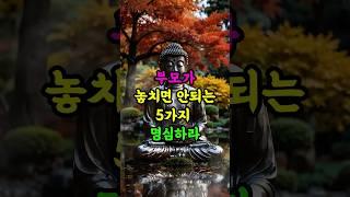 #부처님말씀#법륜스님  #자기수행 #명언 #인생조언 #좋은글#불교오디오북 #불교명상 #부모역할