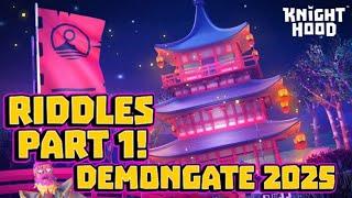 Riddles part 1: demongate 2025