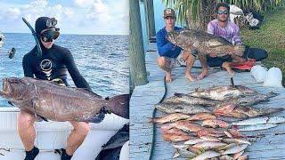 Slaying GIANT Black GROUPER in the BAHAMAS - Episode 33