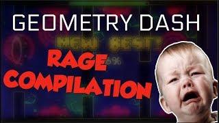 FUNNIEST RAGES IN GEOMETRY DASH!! #2 (razing717 montage)