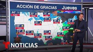 El tiempo no pinta bien en el Noreste en Thanksgiving. Otros tendrán más suerte | Noticias Telemundo