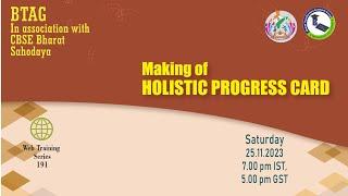 Making of Holistic Progress Card