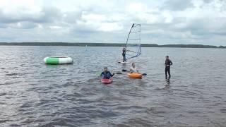 Skiru folks are testing Samsonov's watersport equipment