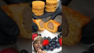 Ingenious Muffin Fryer Creates Waffle-Loaded Breakfast Delight!  #NTEGReact #BreakfastInnovation