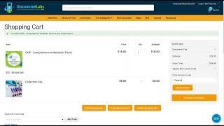 Where to Add a Discount Coupon Code on DiscountedLabs.com