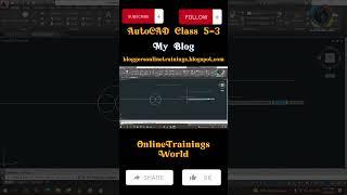 Unlocking AutoCAD's Secrets: Harnessing the Circle Tool Class 5-3 #OnlineTrainingsWorld