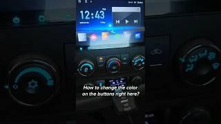 How to change the button color on the Eonon QPRO series head unit? #eonon #androidcarstereo