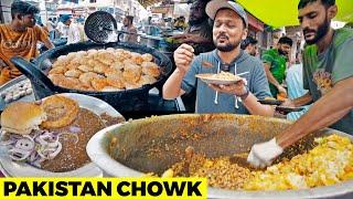 Old Karachi Street Food since 1958 | Pakistan Chowk | Naseem Kachori, Iqbal Cholay, Super Bun Kabab