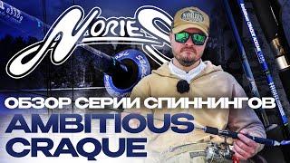 Обзор новых спиннингов от Nories - Ambitious Craque! Тест на воде и особенности модели.