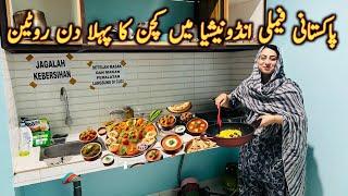 First Pakistani Family in Indonesia Kitchen Day Routine First Day