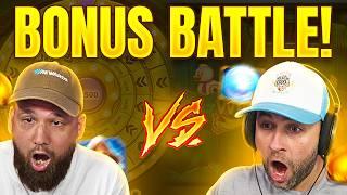 Doing a HUGE BONUS BUY BATTLE vs SAMJUNIORTV & getting UNEXPECTED WINS!! (Bonus Buys)