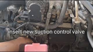 P0089 suction control valve stuck / mitsubishi triton lost power