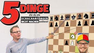 Die fünf großen Anfängerfehler im Schach