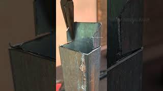 smart welder idea working with thin square tube #welding #welder #metalworking #fabrication