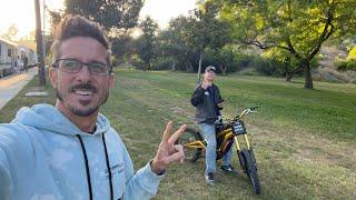 Live e-bike ride streaming with Nomad Internet