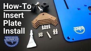 How-To Install the NEW Wood Grain Junkie Router Table Insert Plate