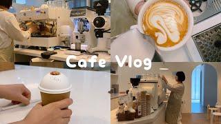 CAFE VLOG ️ 카페에서 일하는 임산부 바리스타 브이로그  #임신26주