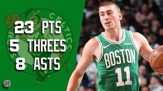 Payton Pritchard 23 pts 5 threes 8 asts vs Nets 24/25 season