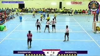 FINAL || U17 GIRLS || DHARMAPURI vs NAGERCOIL || VADUVUR VOLLEYBALL CLUB || VADUVUR -16,17,18 - 2024