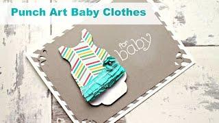 Curvy Corner Trio Punch  Punch art Baby Cloths  idea