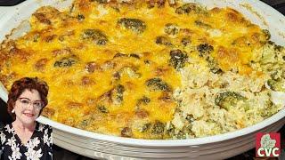 Old Fashioned Broccoli Cheese & Rice Casserole  - Cooking from Scratch - Mama's Southern Recipes